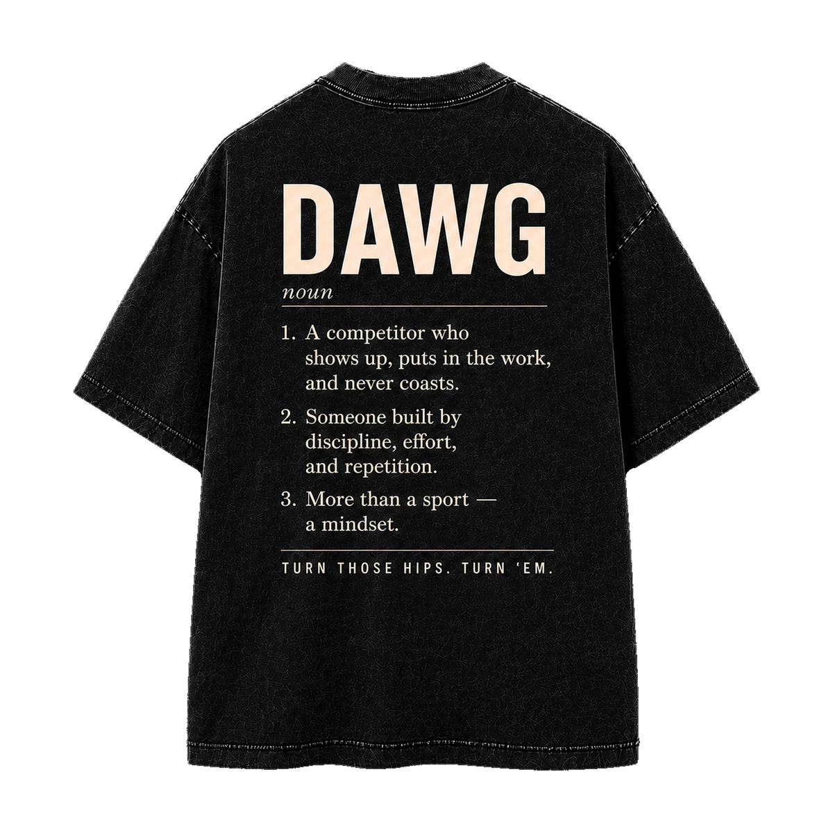 DAWG Definition vintage black tee back