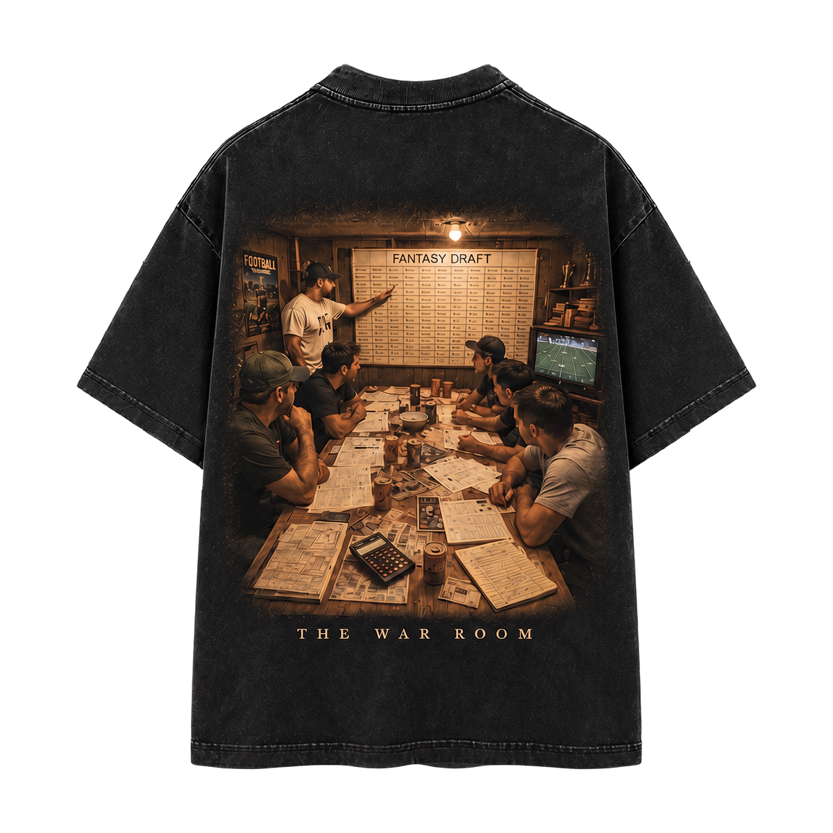 The War Room vintage black tee back